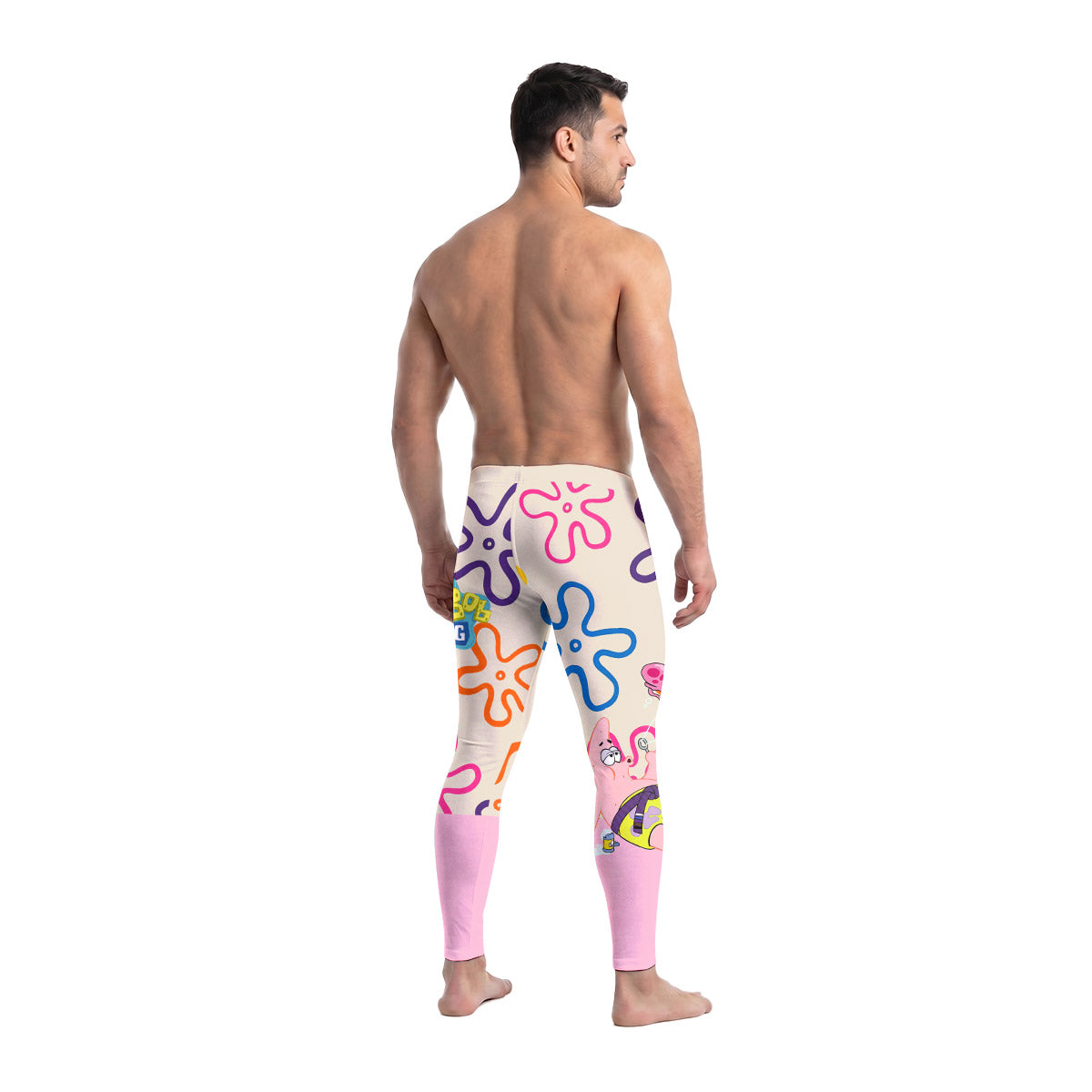  SpongeBob Patrick Star Chilling Day Men's Compression Leggings