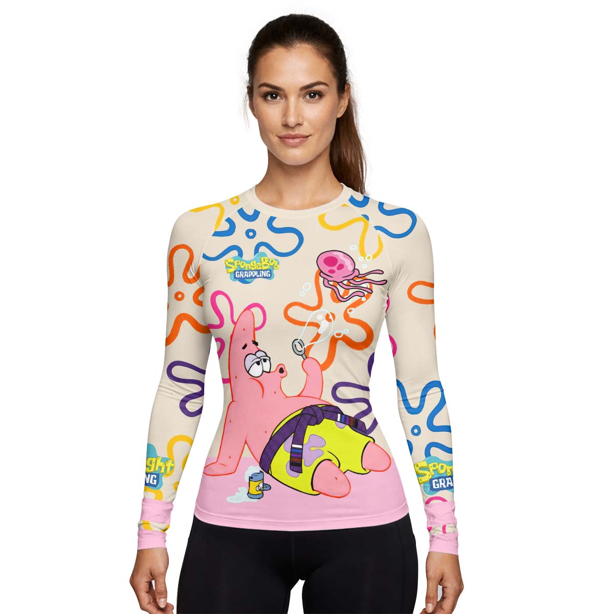 SpongeBob Patrick Star Chilling Day Rash Guard