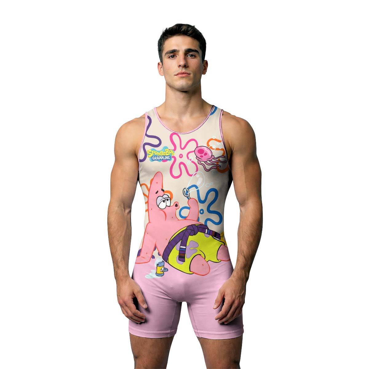 SpongeBob Patrick Star Chilling Day Wrestling Singlet