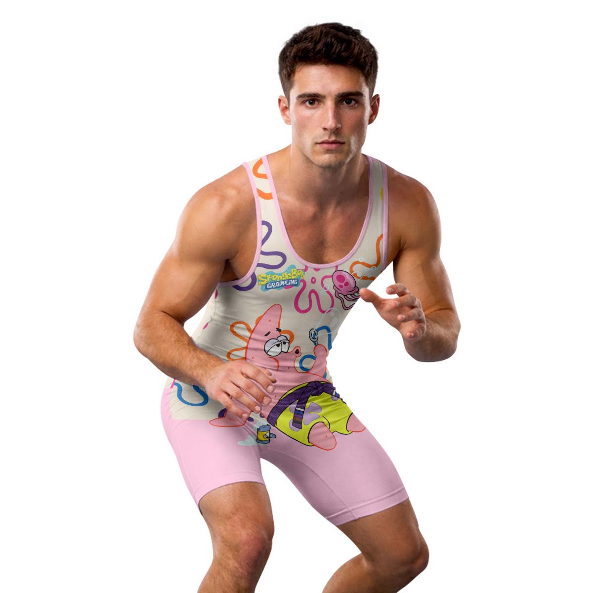 SpongeBob Patrick Star Chilling Day Wrestling Singlet