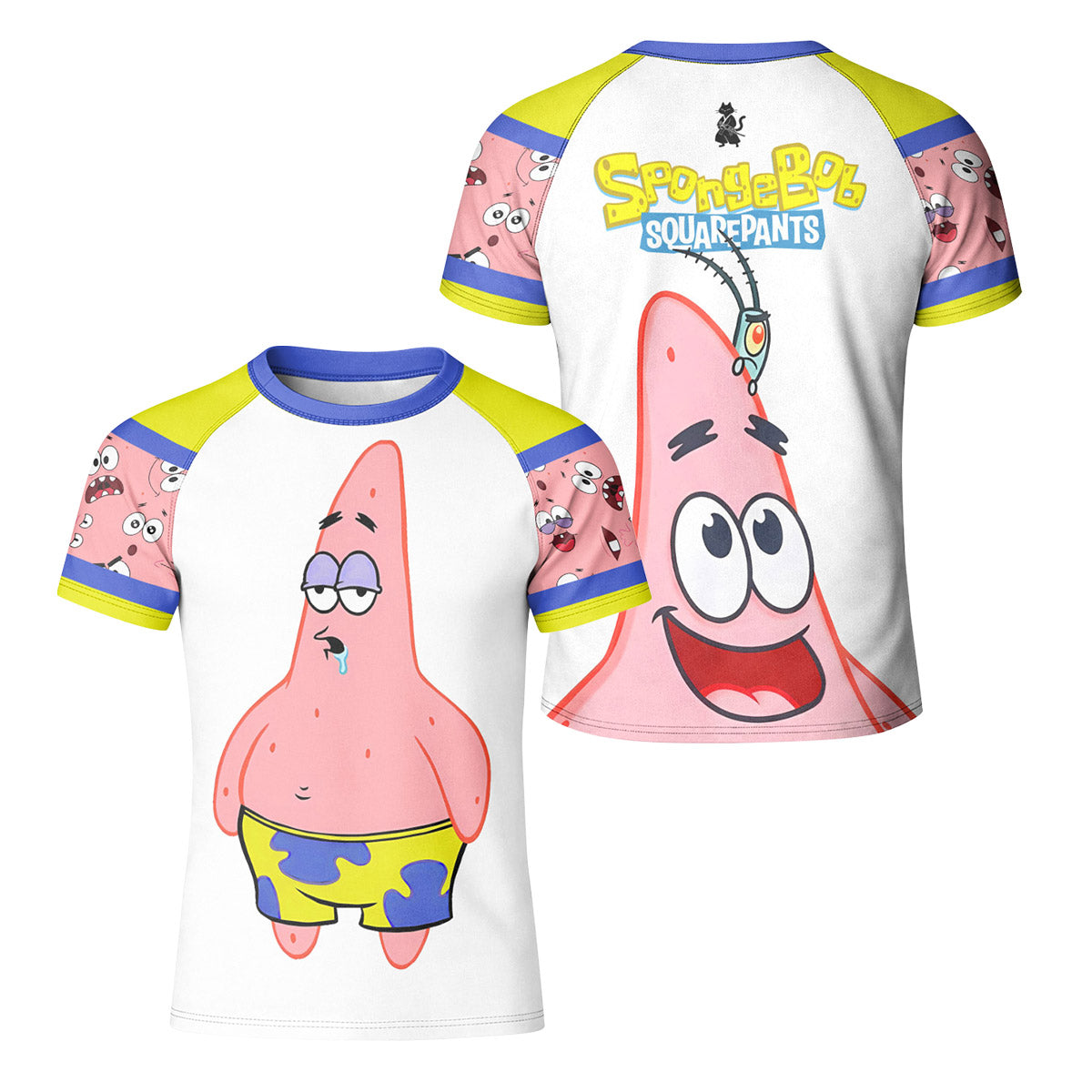 SpongeBob Patrick Star Drooling Face Kid Rash Guard