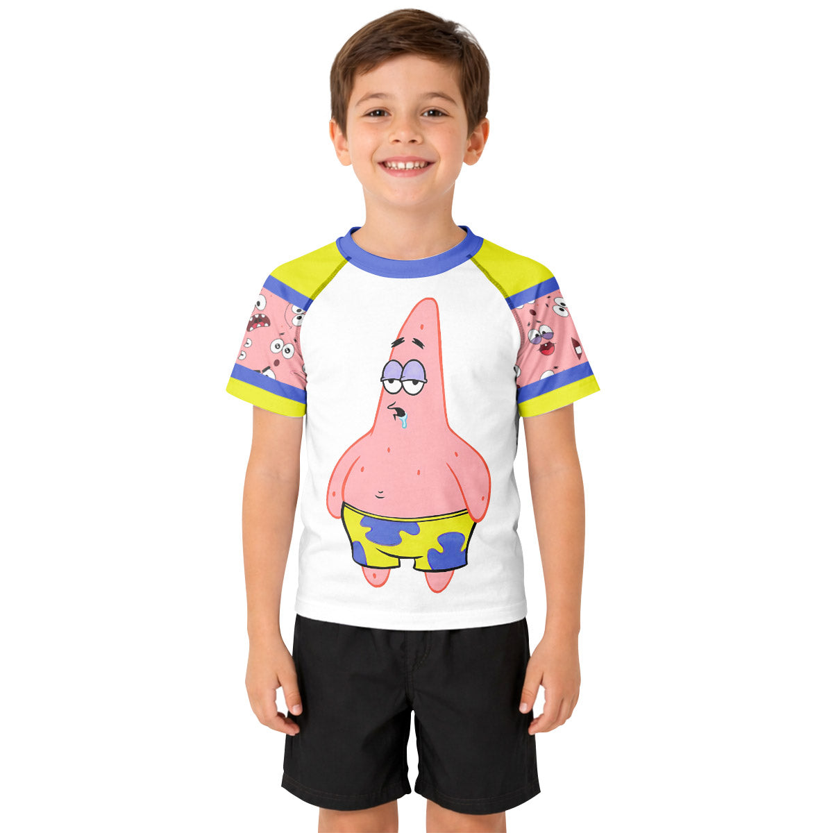 SpongeBob Patrick Star Drooling Face Kid Rash Guard