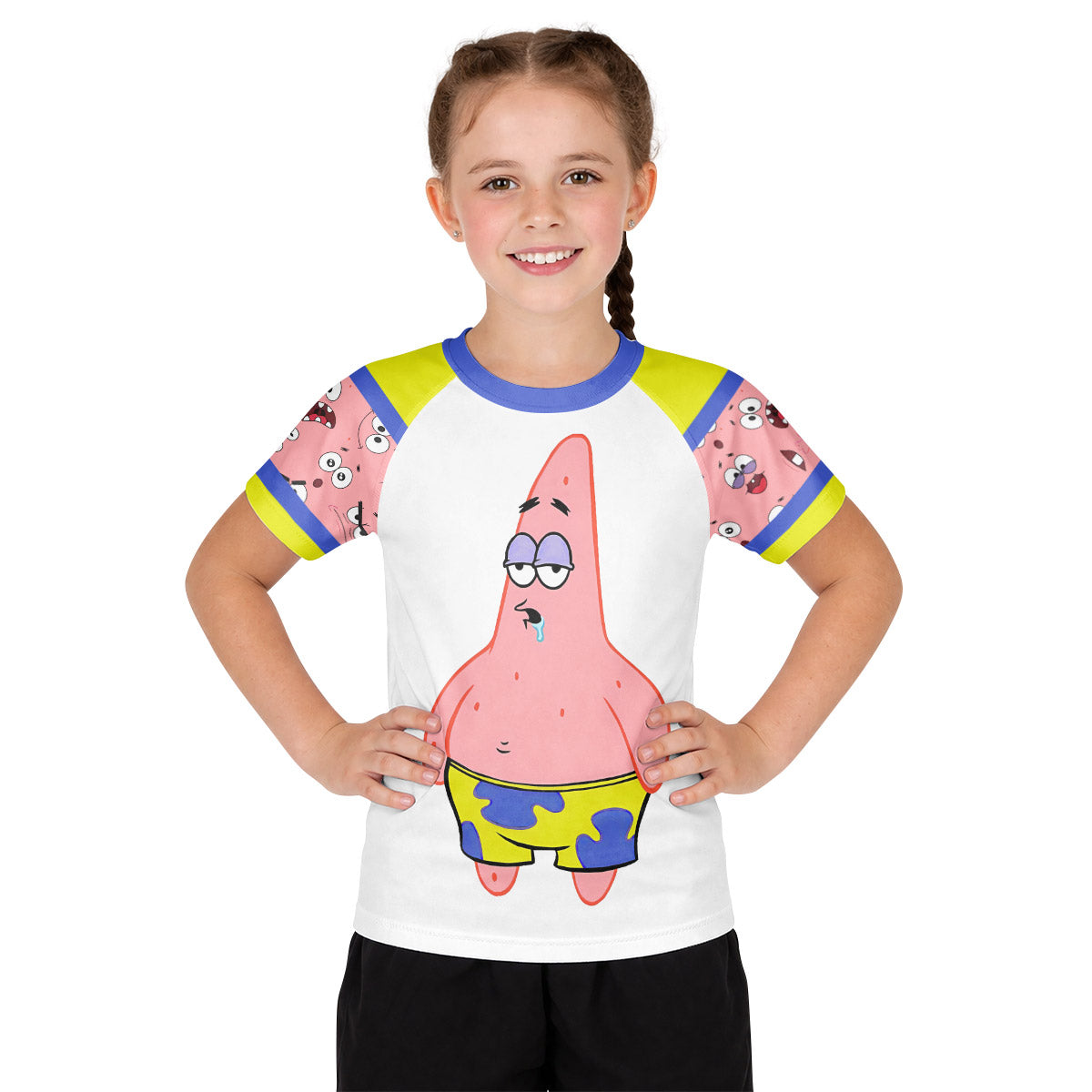 SpongeBob Patrick Star Drooling Face Kid Rash Guard