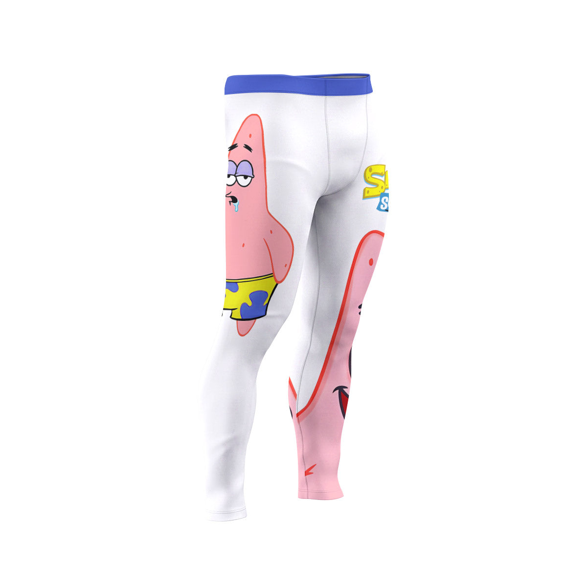 SpongeBob Patrick Star Drooling Face Men's Compression Leggings