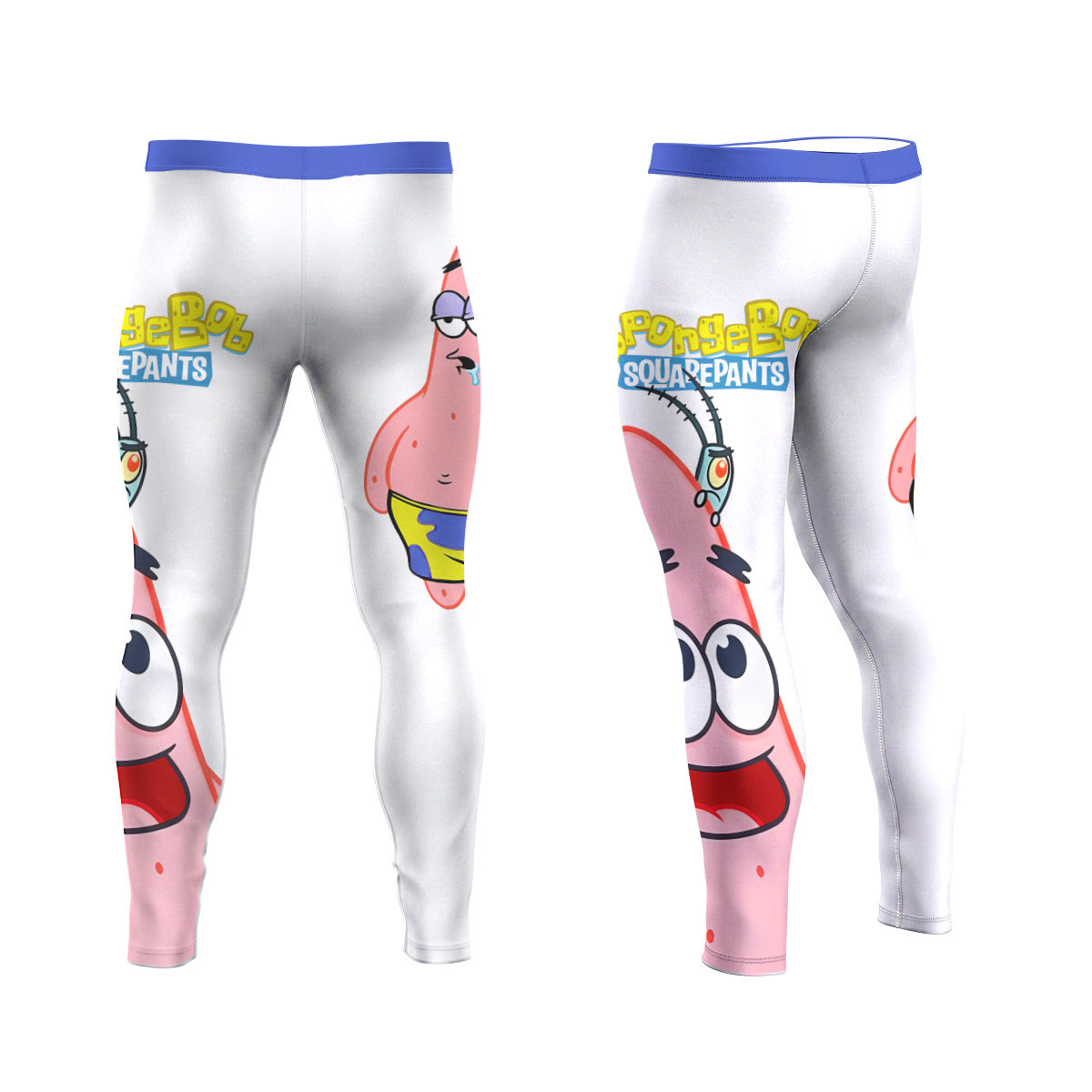 SpongeBob Patrick Star Drooling Face Men's Compression Leggings