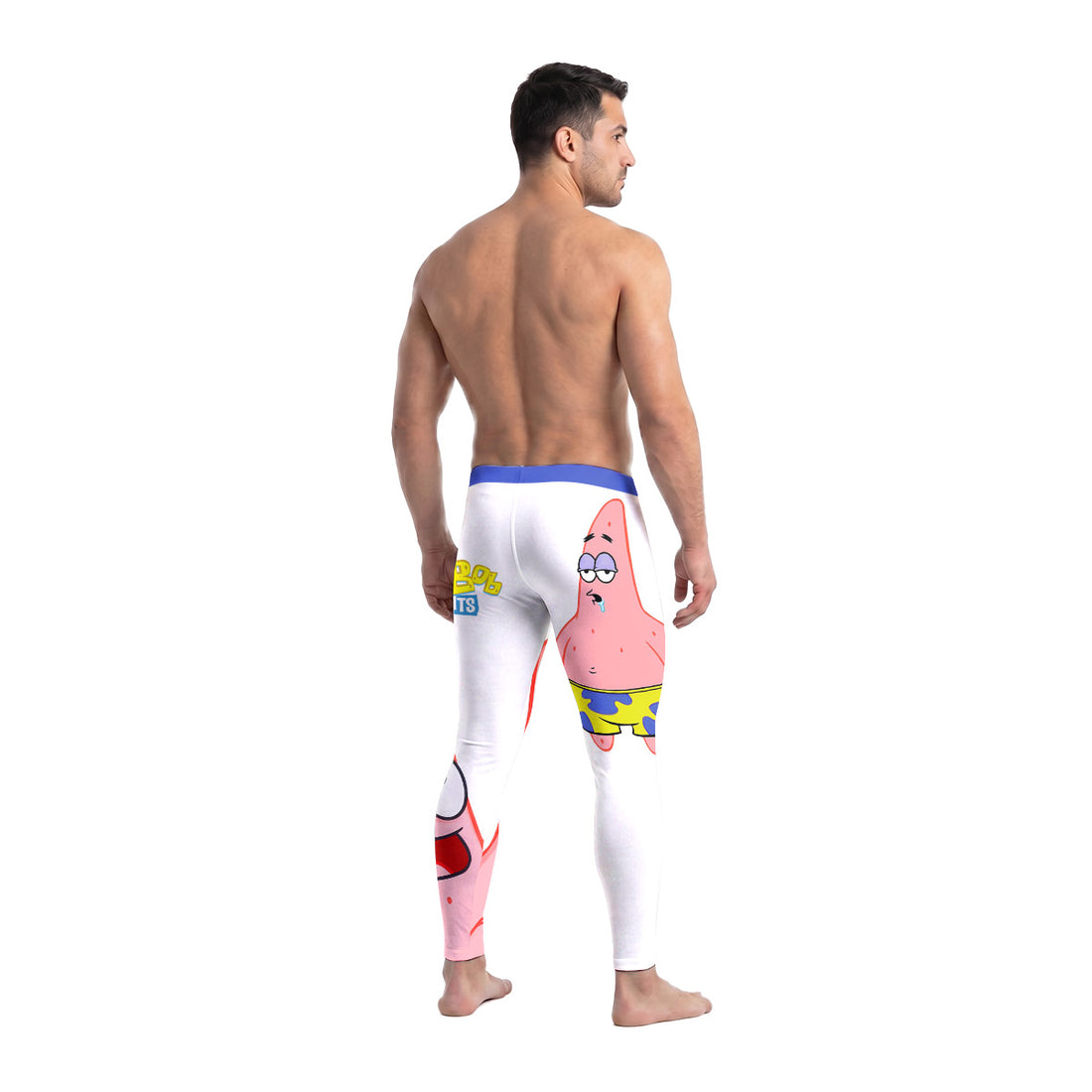 SpongeBob Patrick Star Drooling Face Men's Compression Leggings