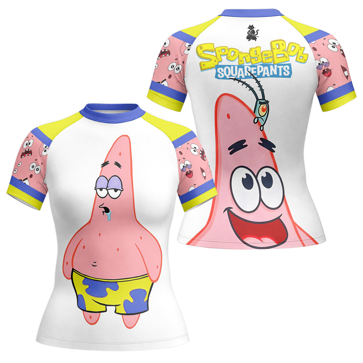 SpongeBob Patrick Star Drooling Face Rash Guard