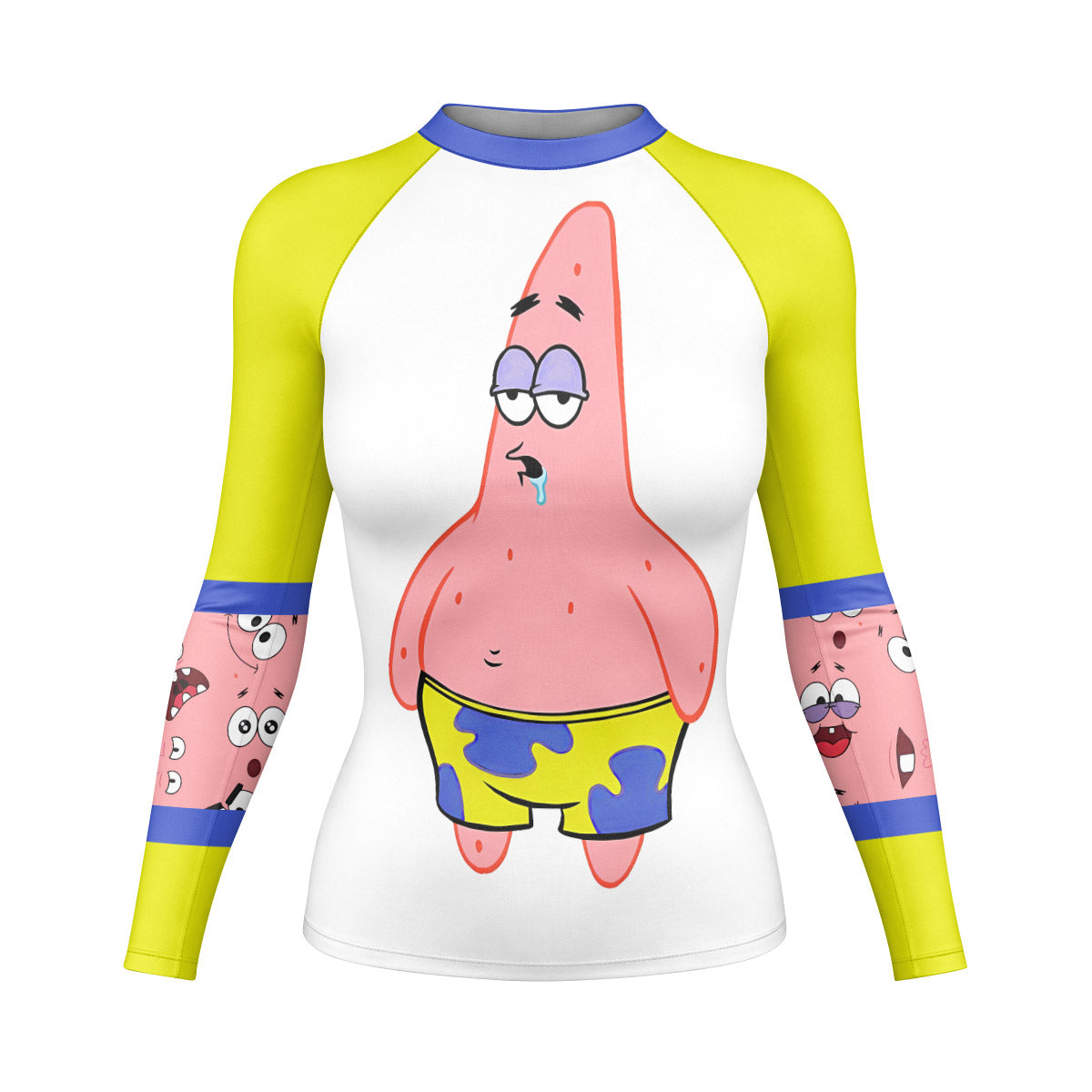 SpongeBob Patrick Star Drooling Face Rash Guard