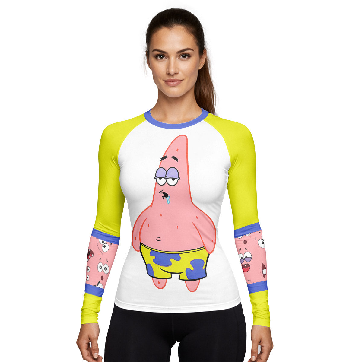 SpongeBob Patrick Star Drooling Face Rash Guard