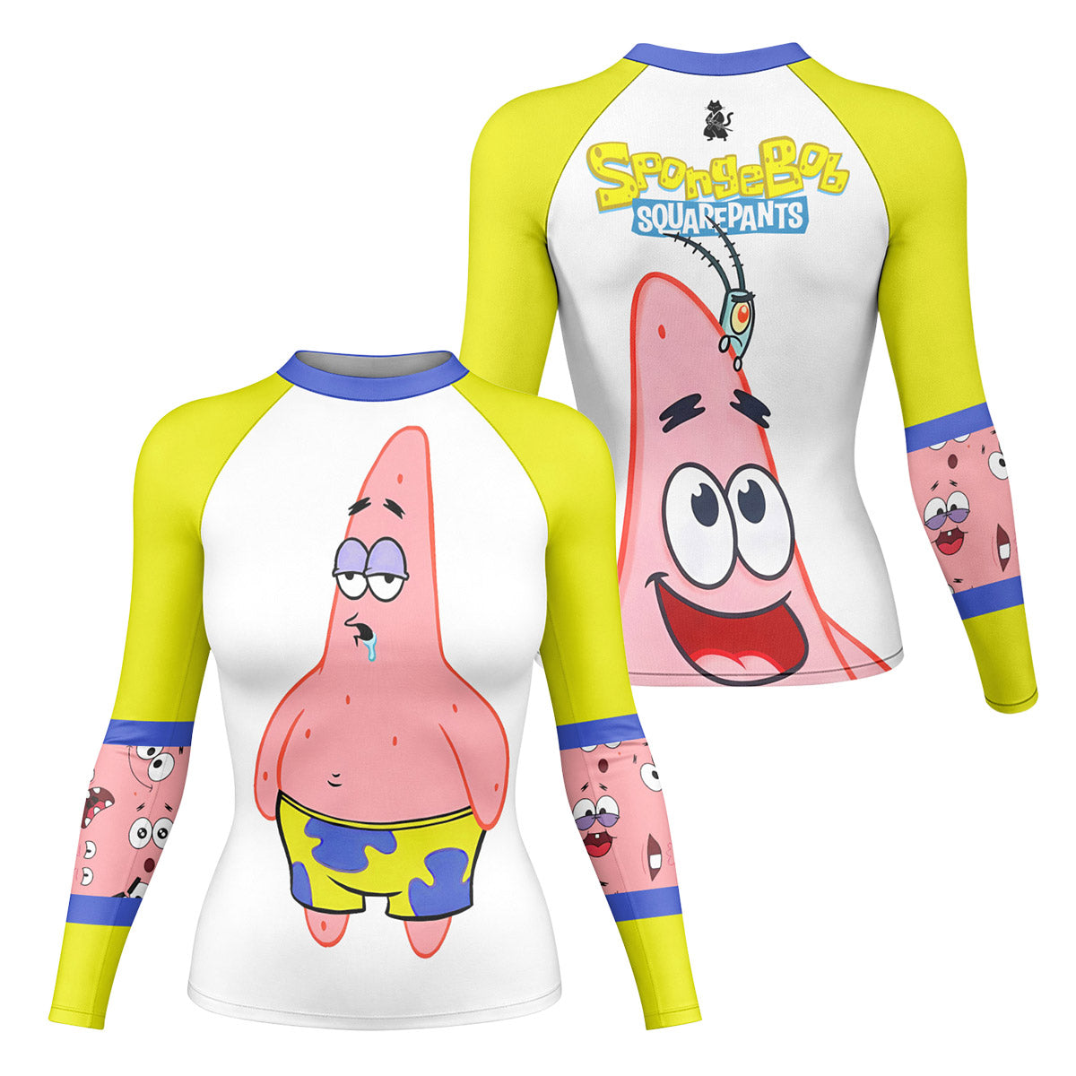 SpongeBob Patrick Star Drooling Face Rash Guard