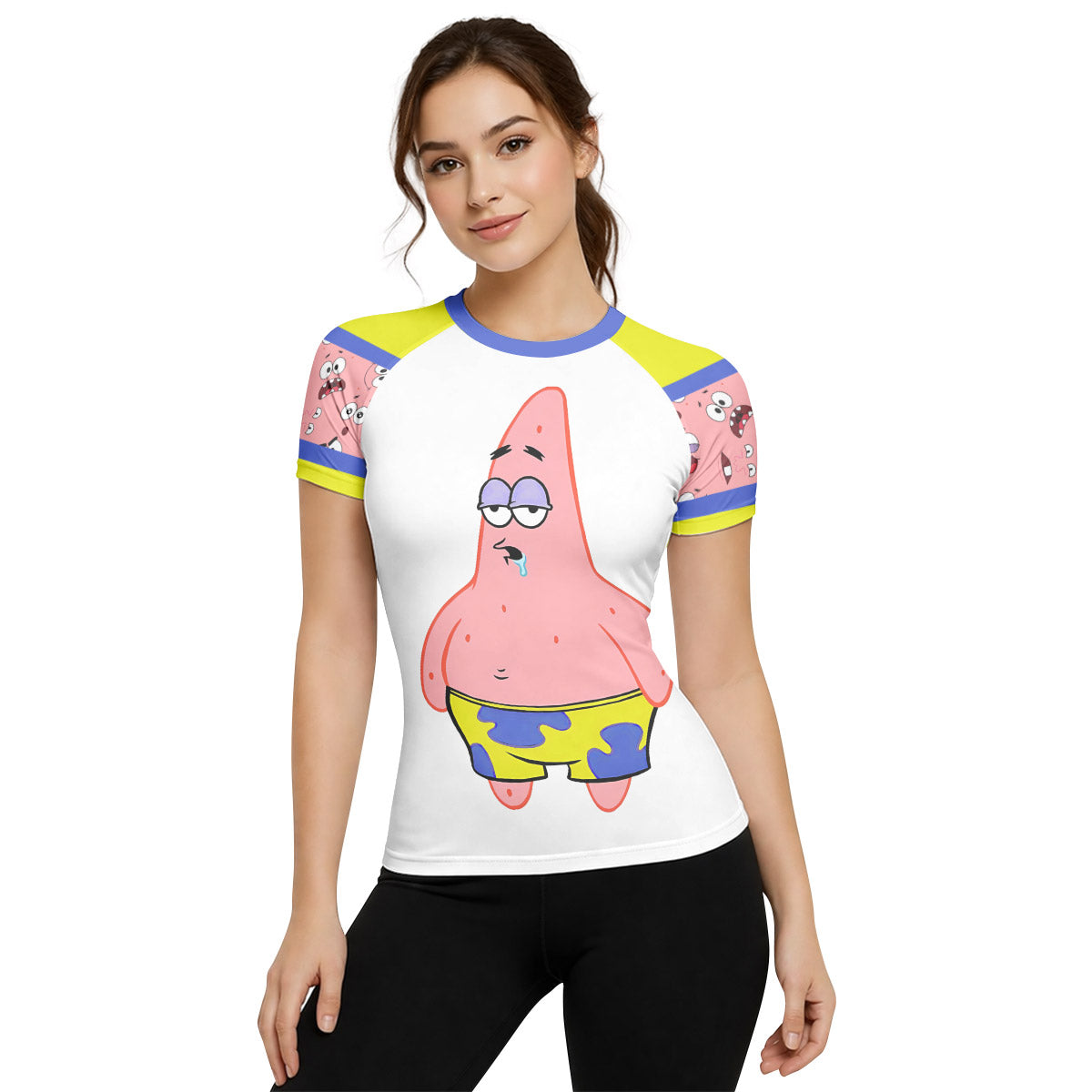 SpongeBob Patrick Star Drooling Face Rash Guard