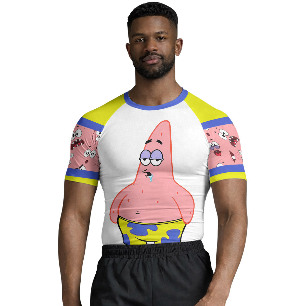 SpongeBob Patrick Star Drooling Face Rash Guard