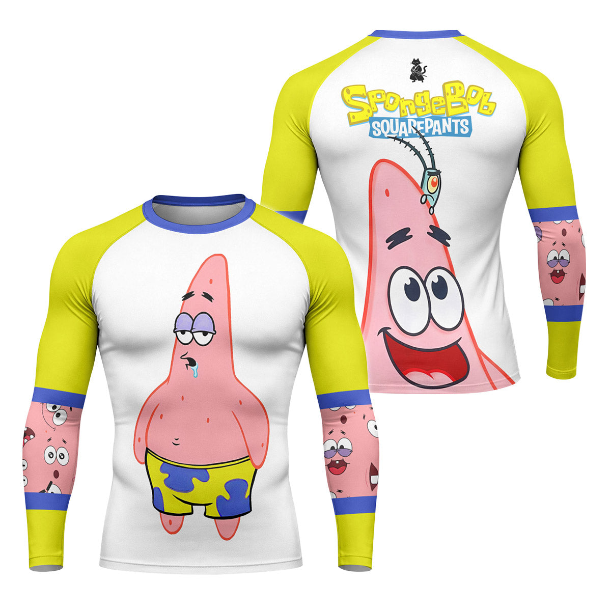 SpongeBob Patrick Star Drooling Face Rash Guard