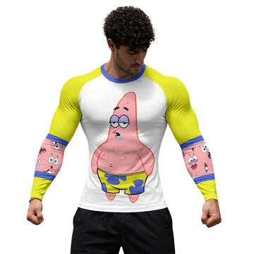 SpongeBob Patrick Star Drooling Face Rash Guard