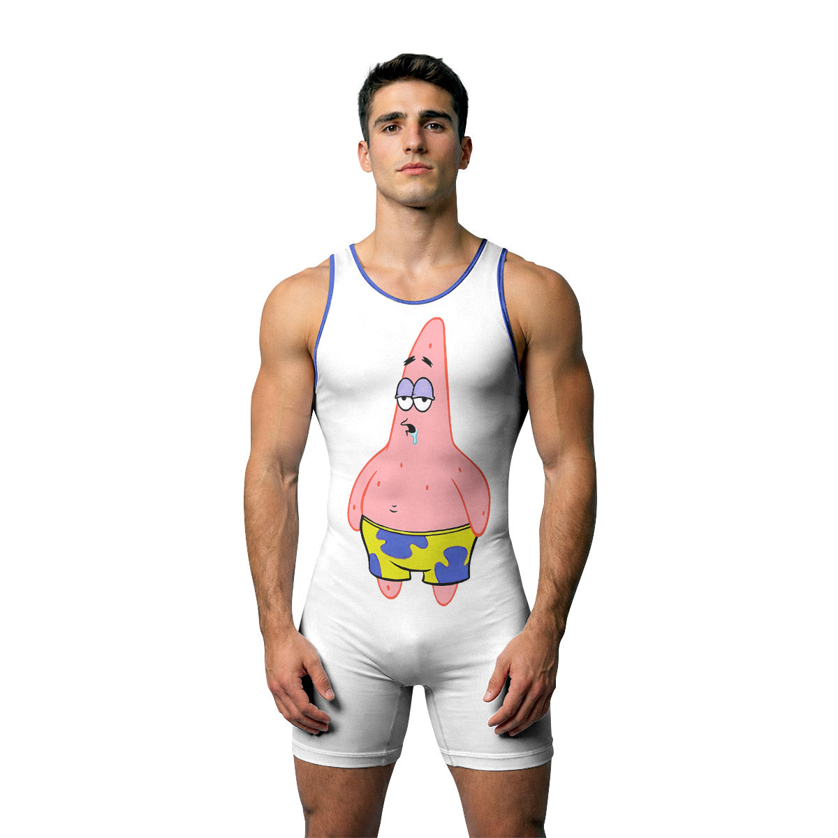 SpongeBob Patrick Star Drooling Face Wrestling Singlet
