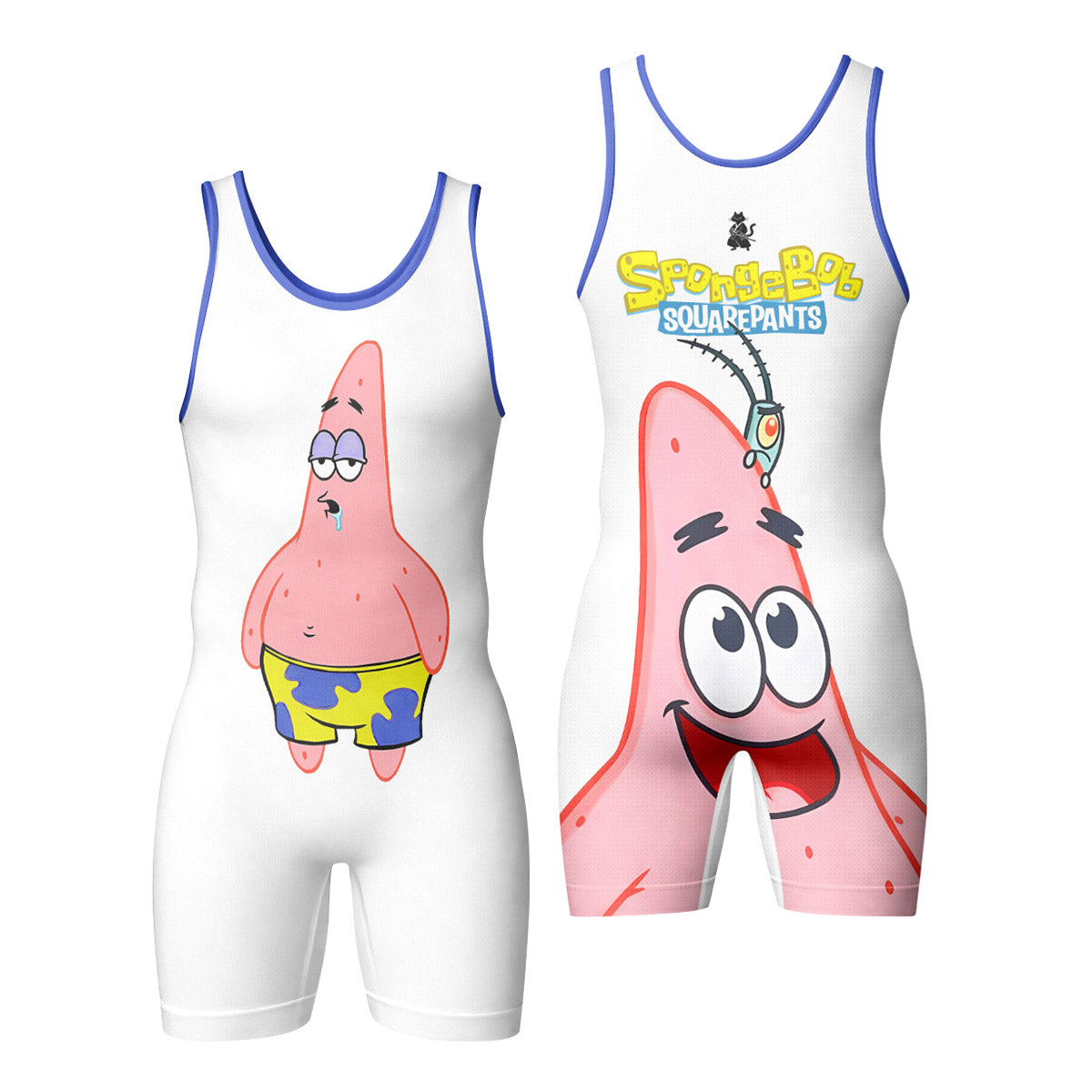 SpongeBob Patrick Star Drooling Face Wrestling Singlet