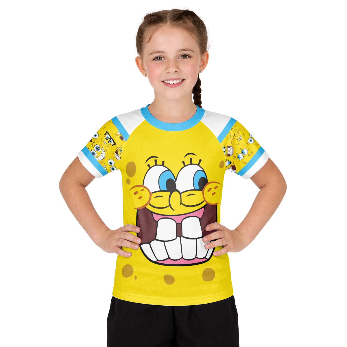 SpongeBob Troll Face Kid Rash Guard