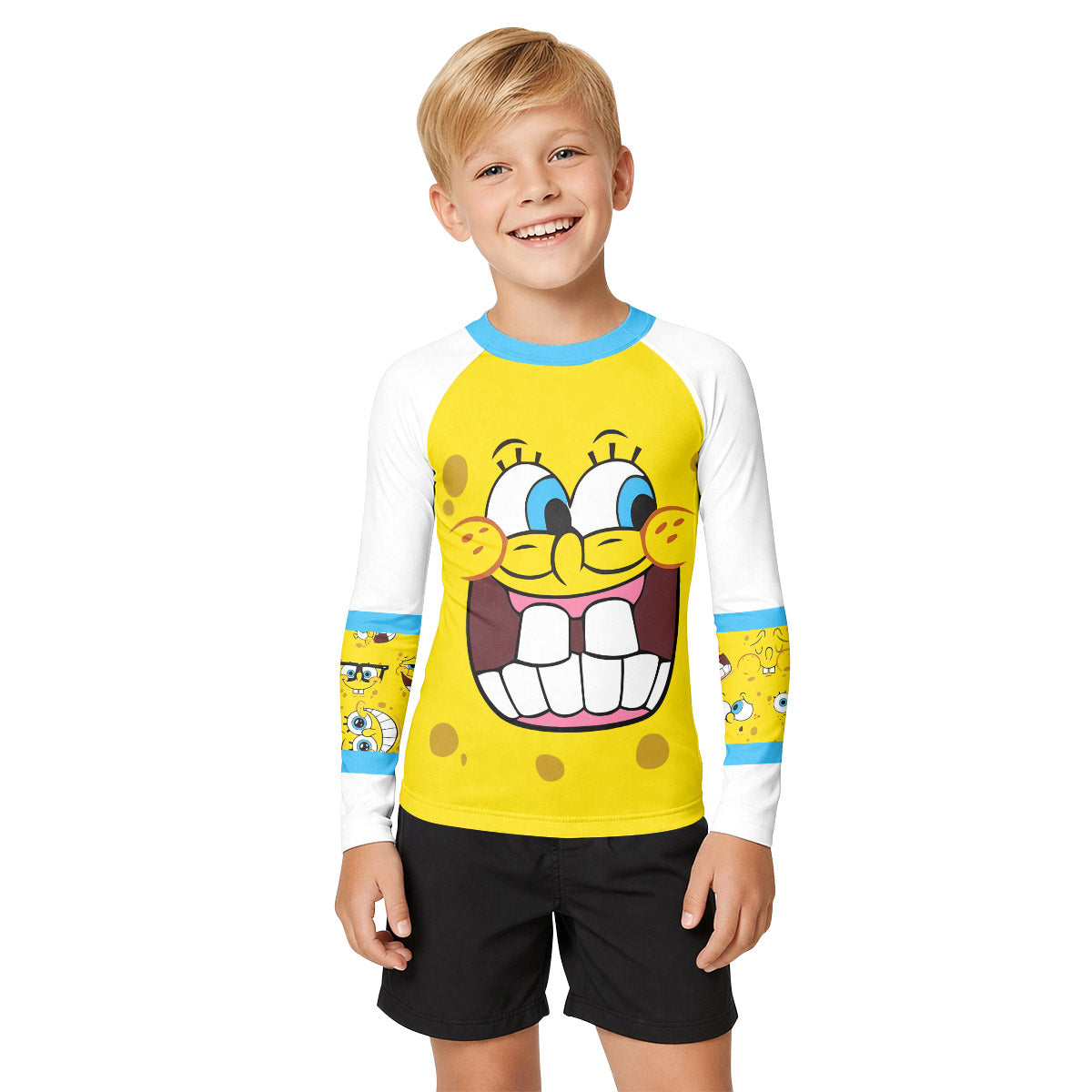SpongeBob Troll Face Kid Rash Guard