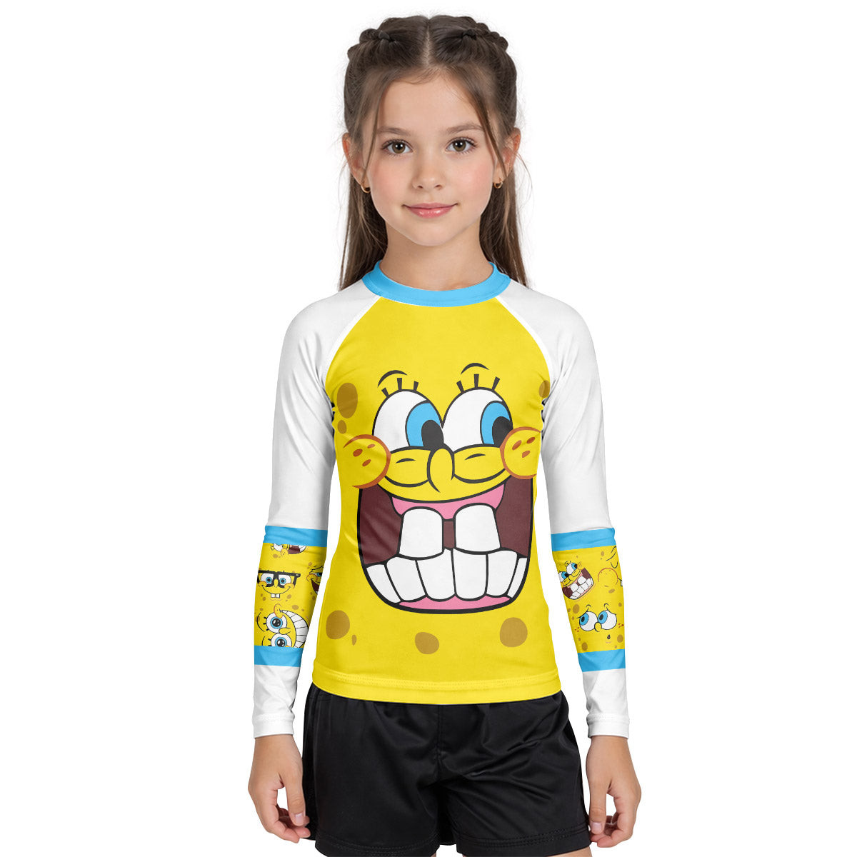 SpongeBob Troll Face Kid Rash Guard