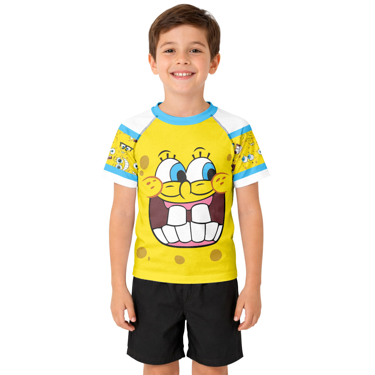 SpongeBob Troll Face Kid Rash Guard