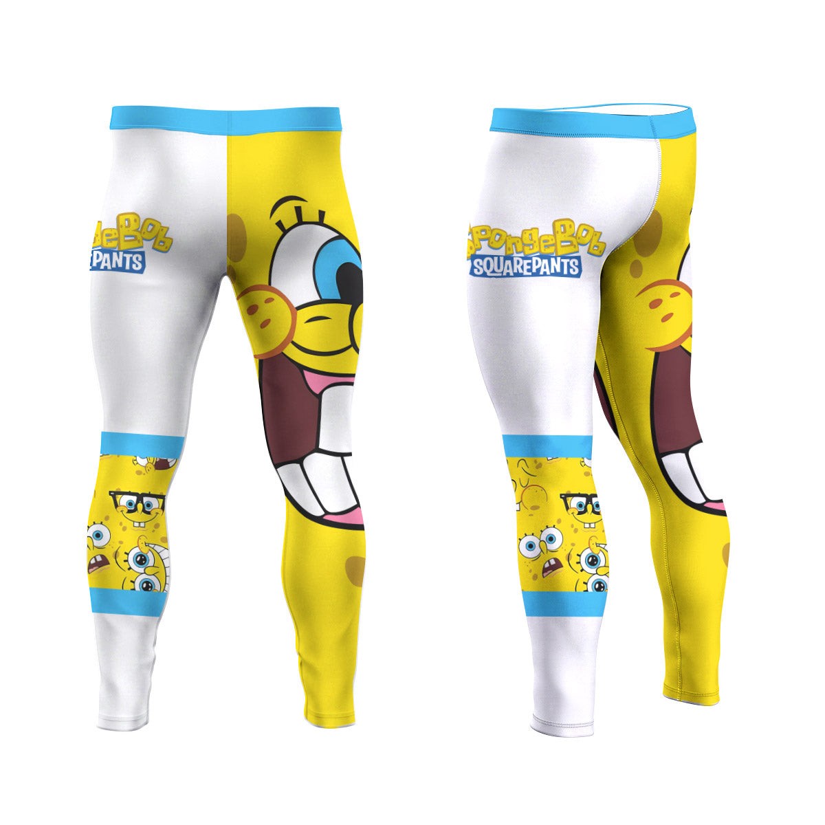 SpongeBob Troll Face Men's Compression Leggings