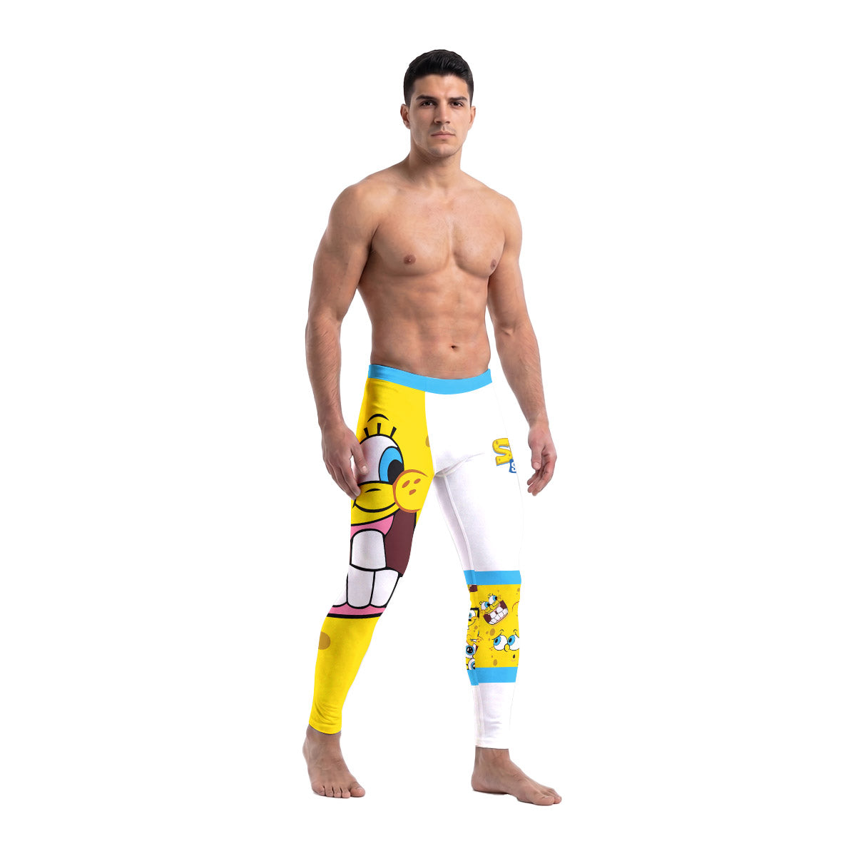 SpongeBob Troll Face Men's Compression Leggings