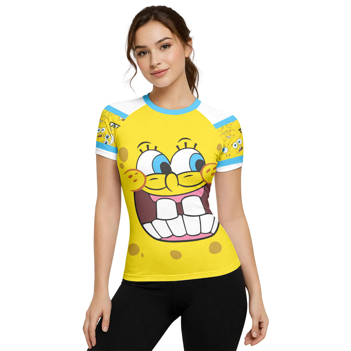 SpongeBob Troll Face Rash Guard