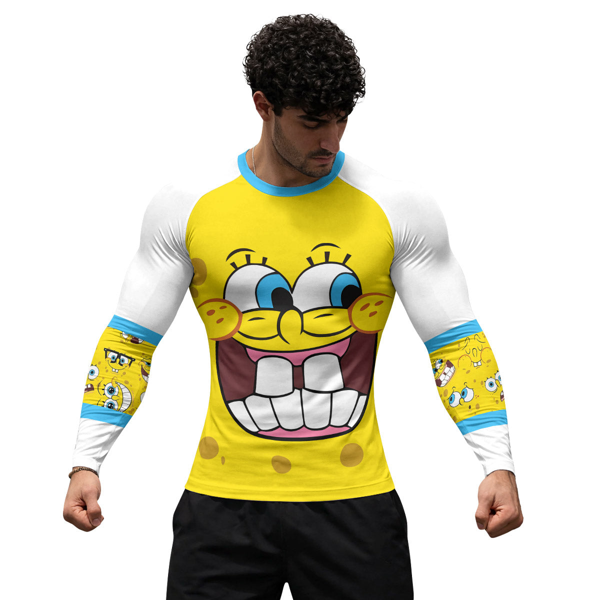 SpongeBob Troll Face Rash Guard
