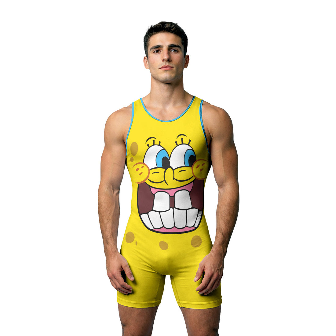 SpongeBob Troll Face Wrestling Singlet