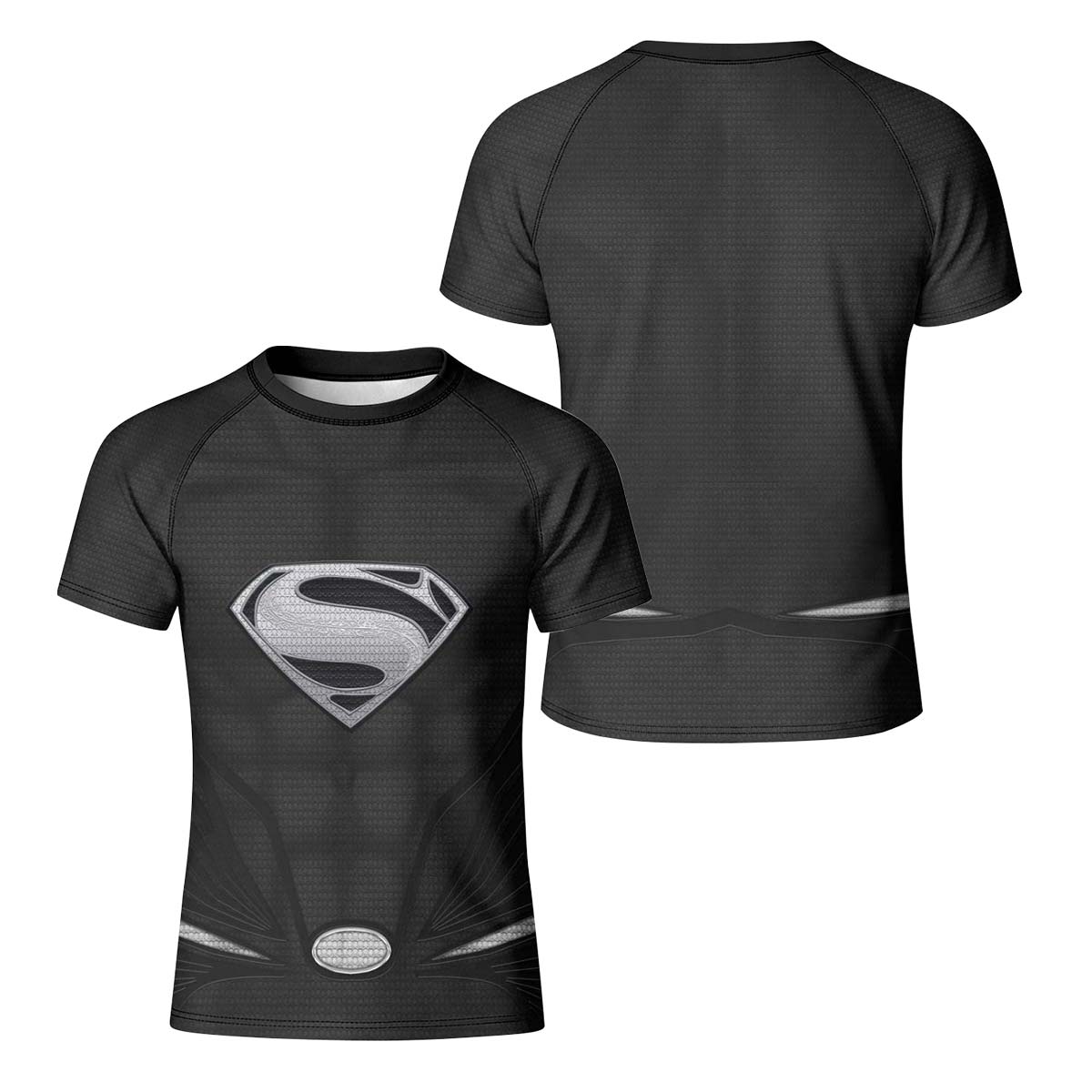 Super Man Black Kid Rash Guard