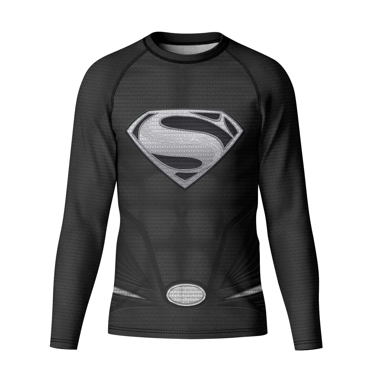 Super Man Black Kid Rash Guard