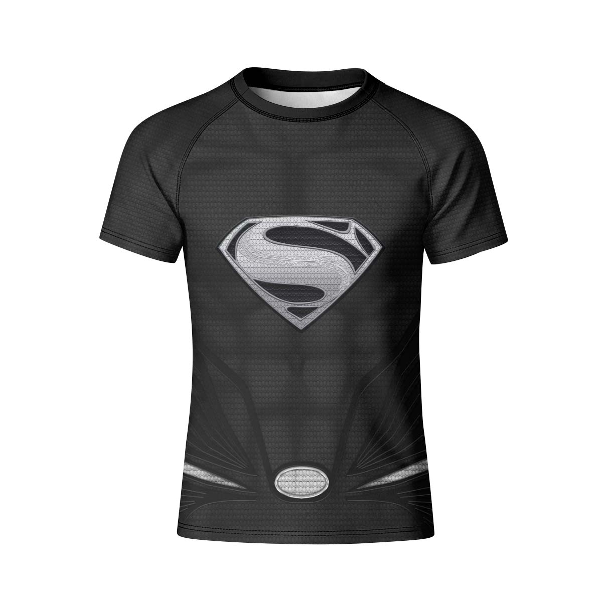 Super Man Black Kid Rash Guard