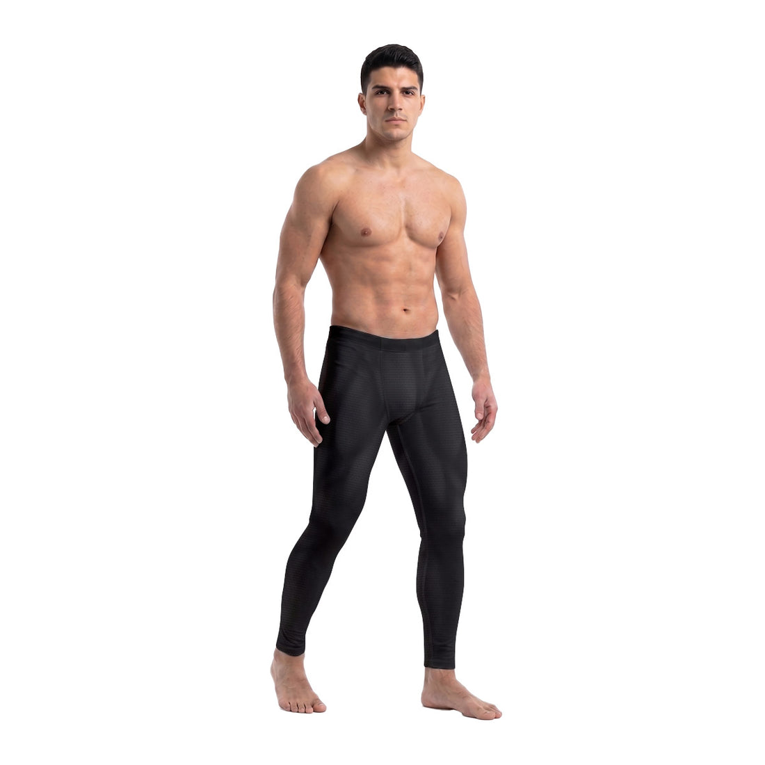  Super Man Black Men's Compression Leggings
