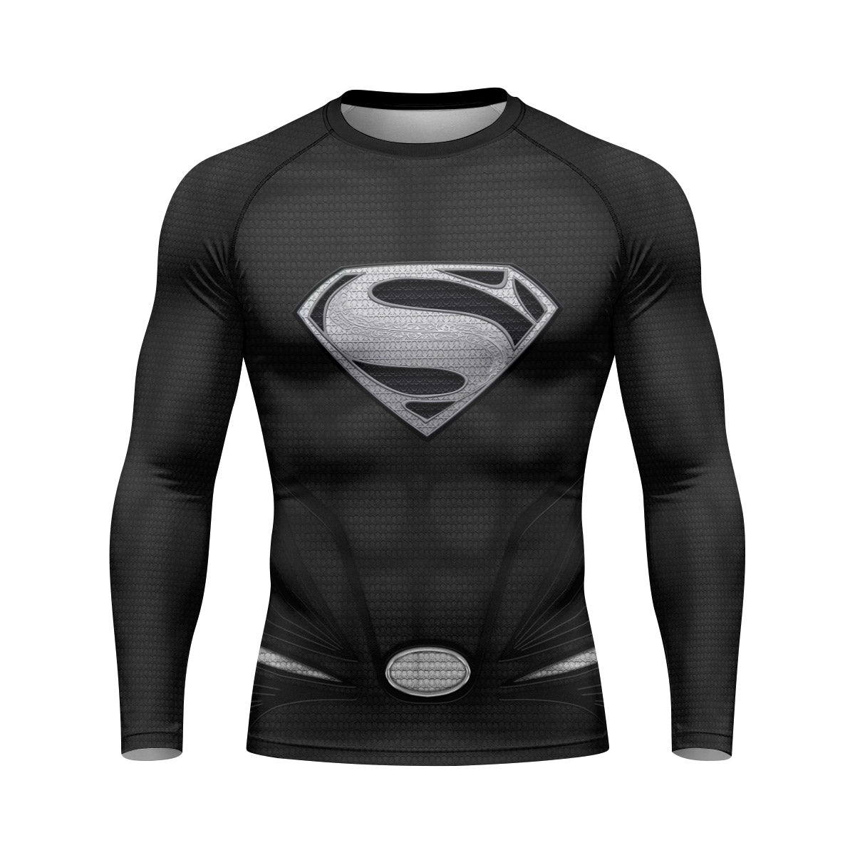 Super Man Black Rash Guard