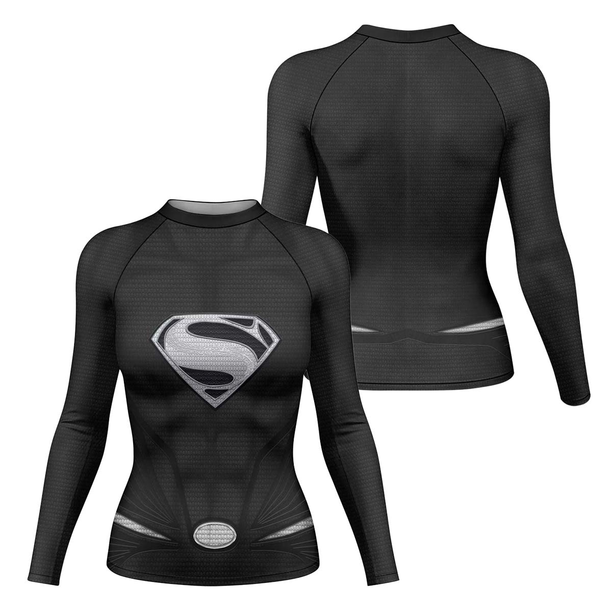 Super Man Black Rash Guard