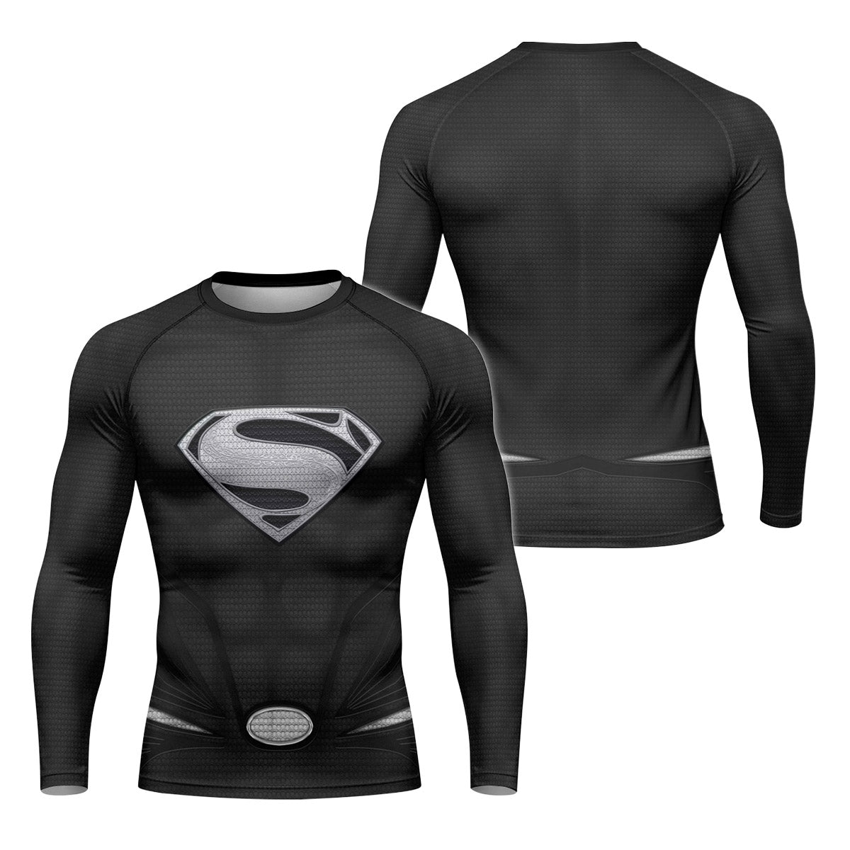 Super Man Black Rash Guard