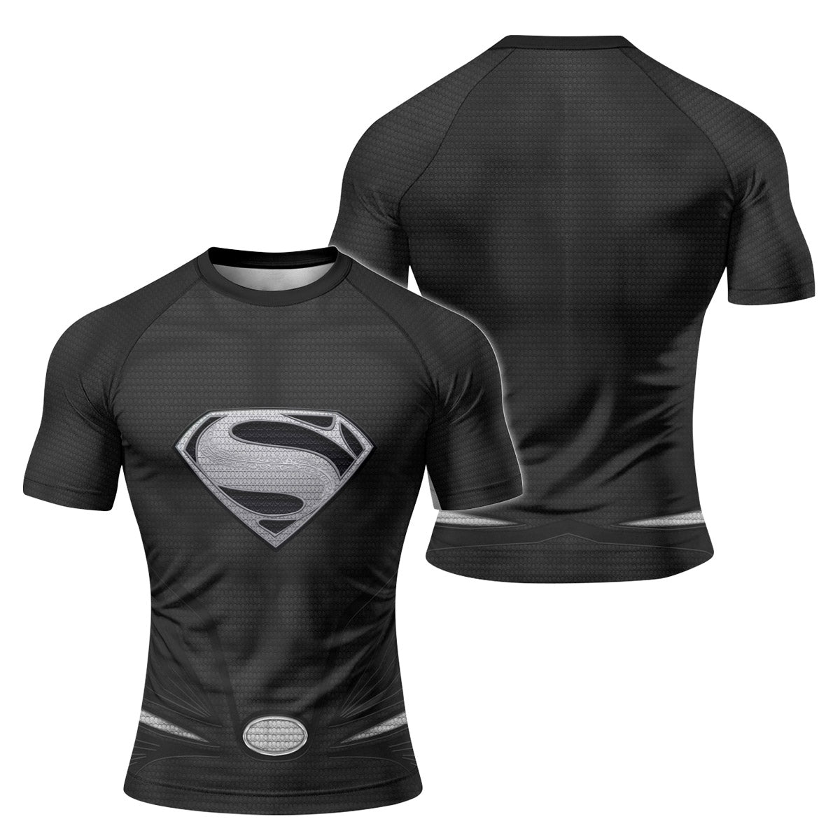 Super Man Black Rash Guard