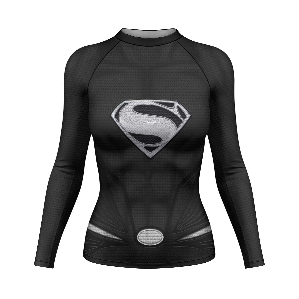 Super Man Black Rash Guard