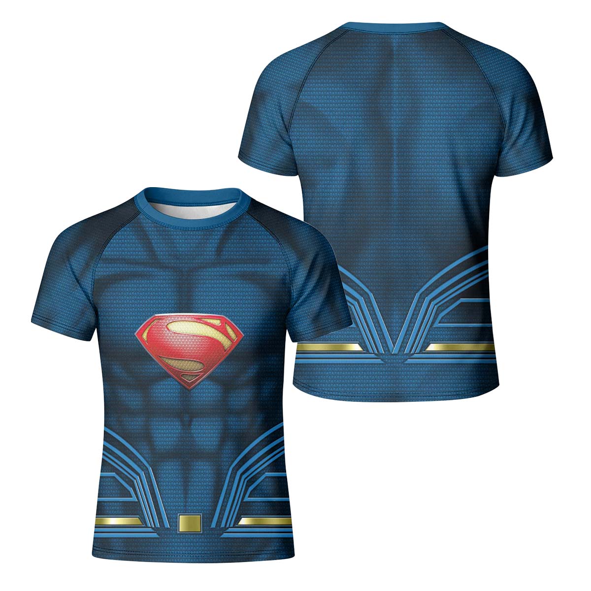 Super Man Blue Kid Rash Guard