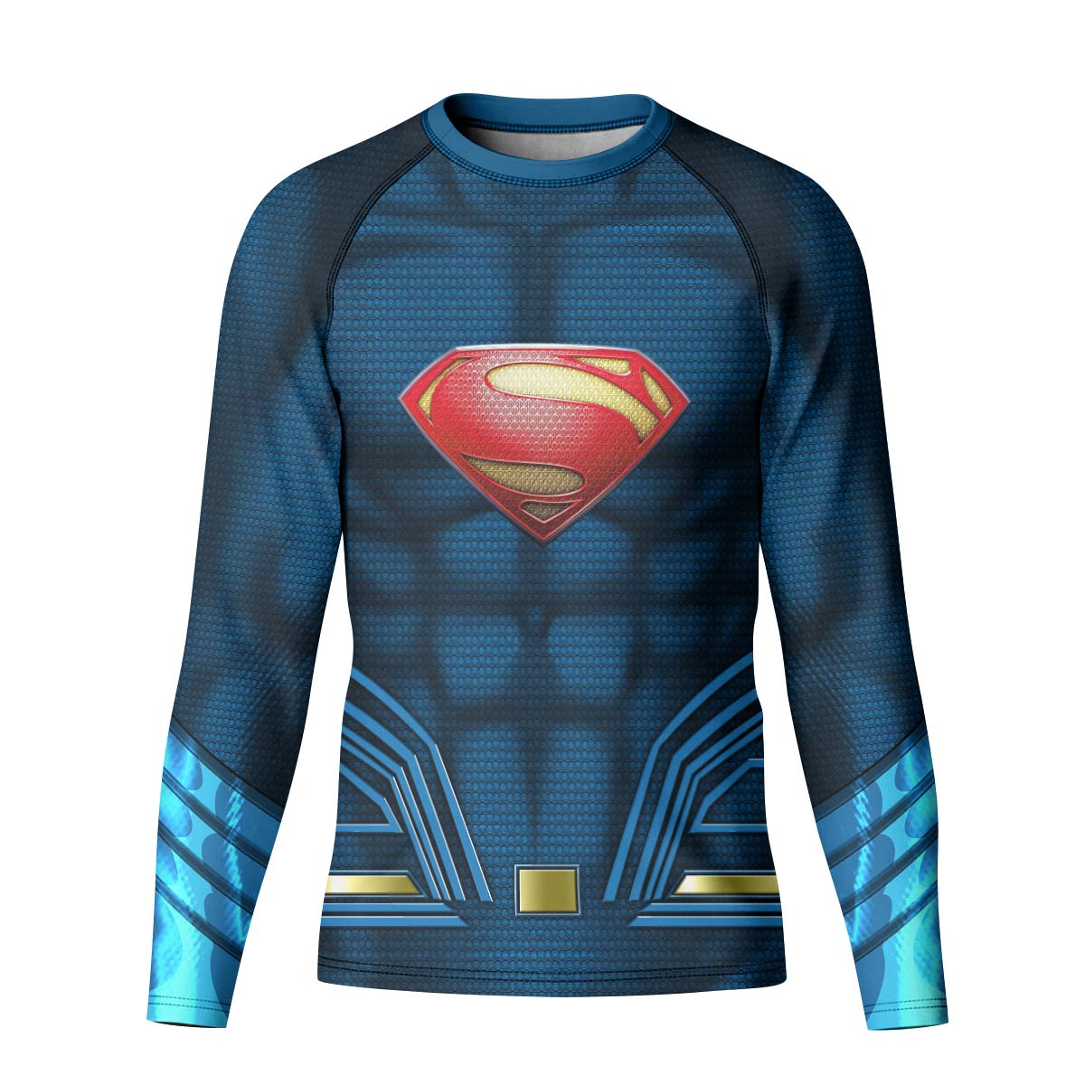 Super Man Blue Kid Rash Guard
