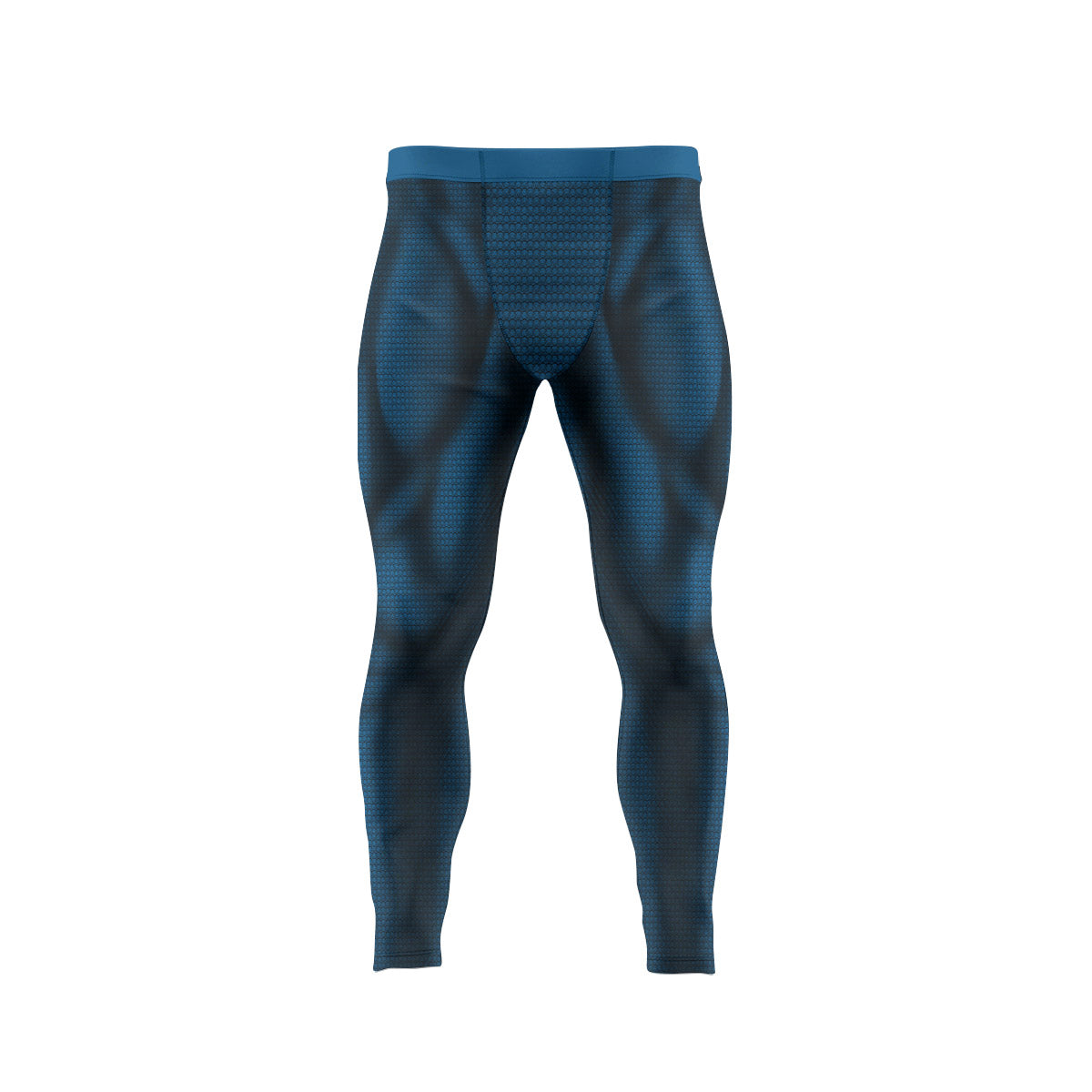 Super Man Blue Men's Compression Leggings