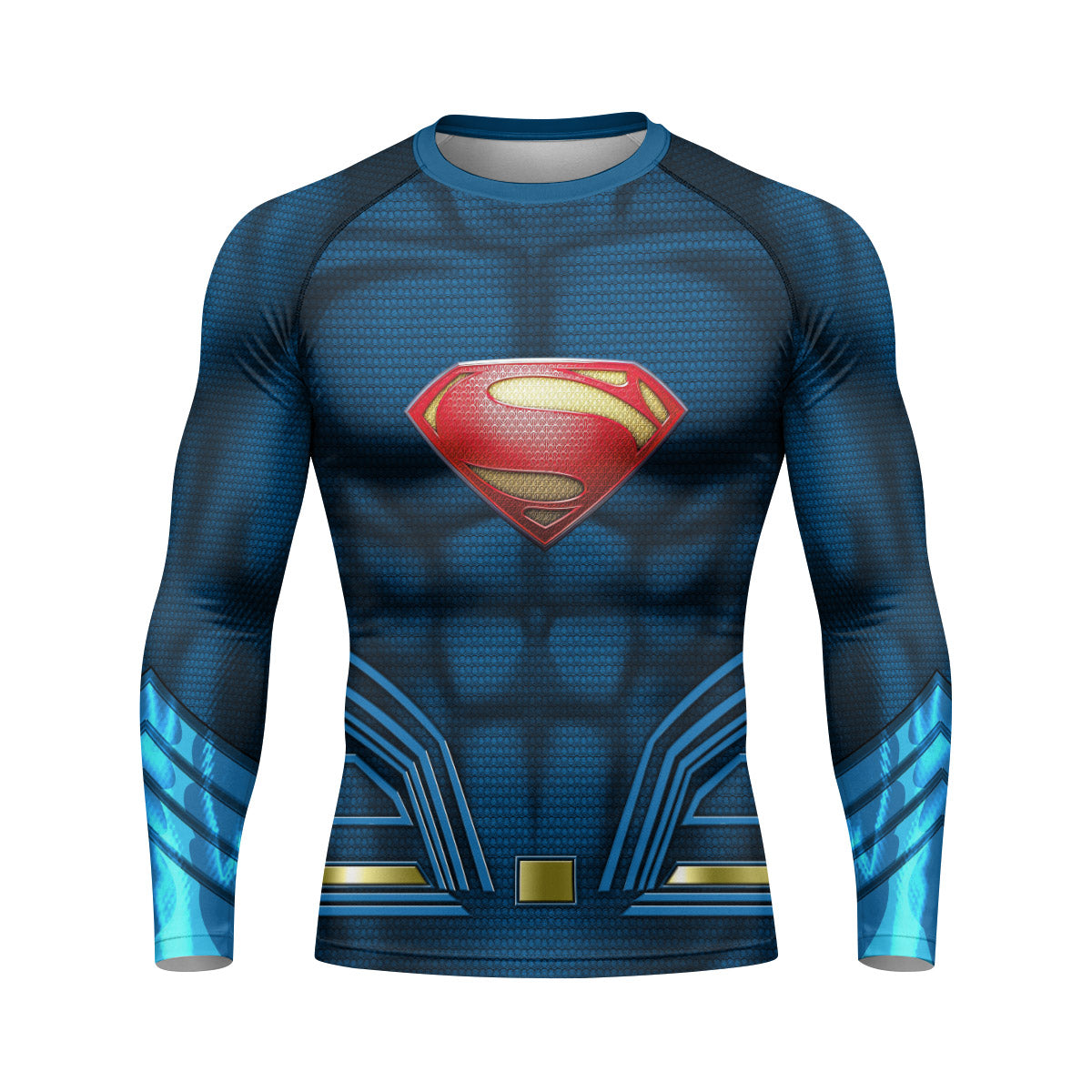 Super Man Blue Rash Guard