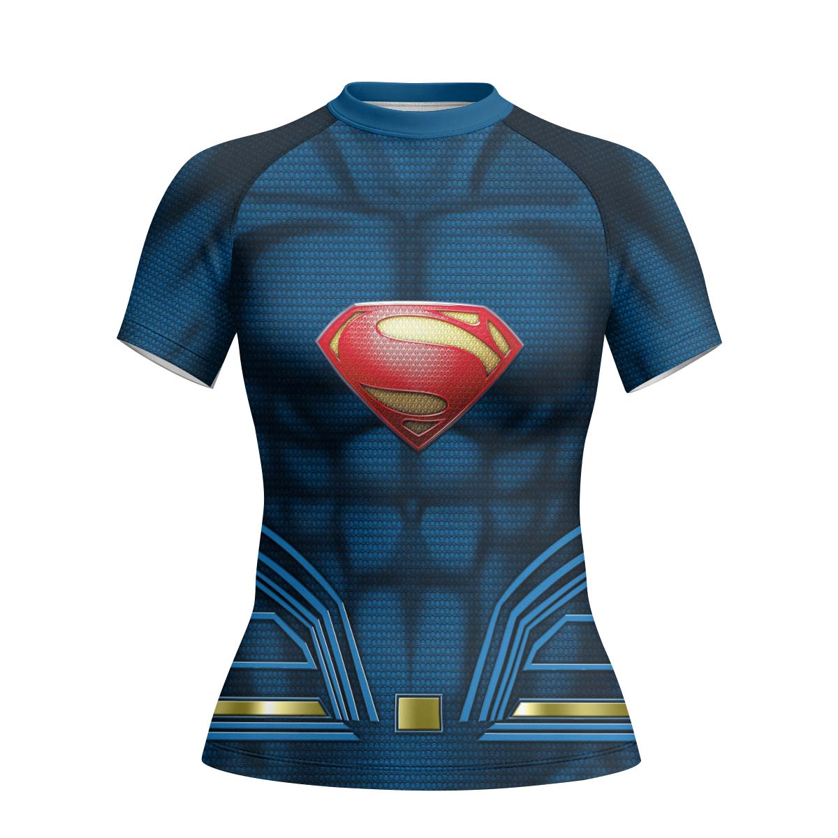 Super Man Blue Rash Guard