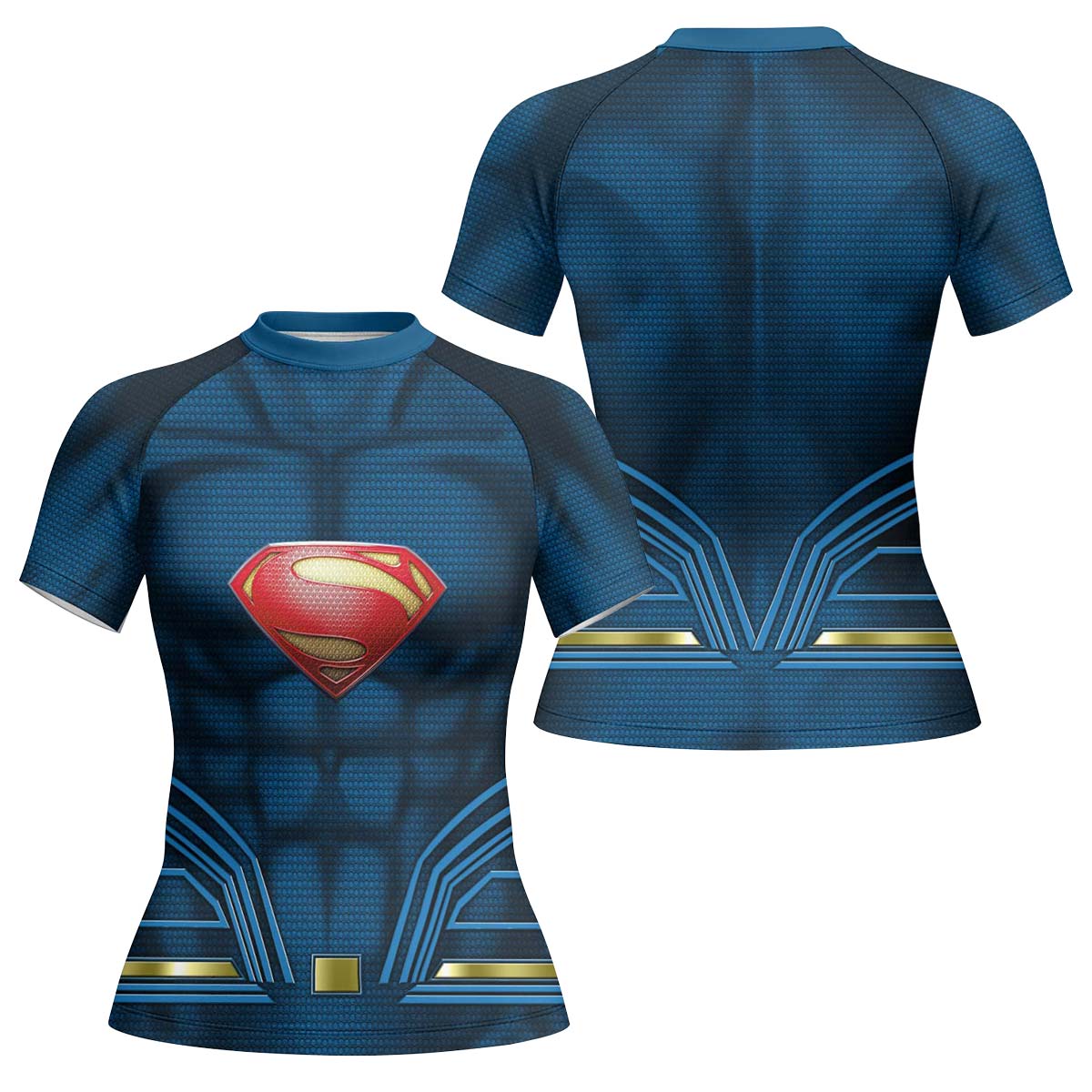 Super Man Blue Rash Guard