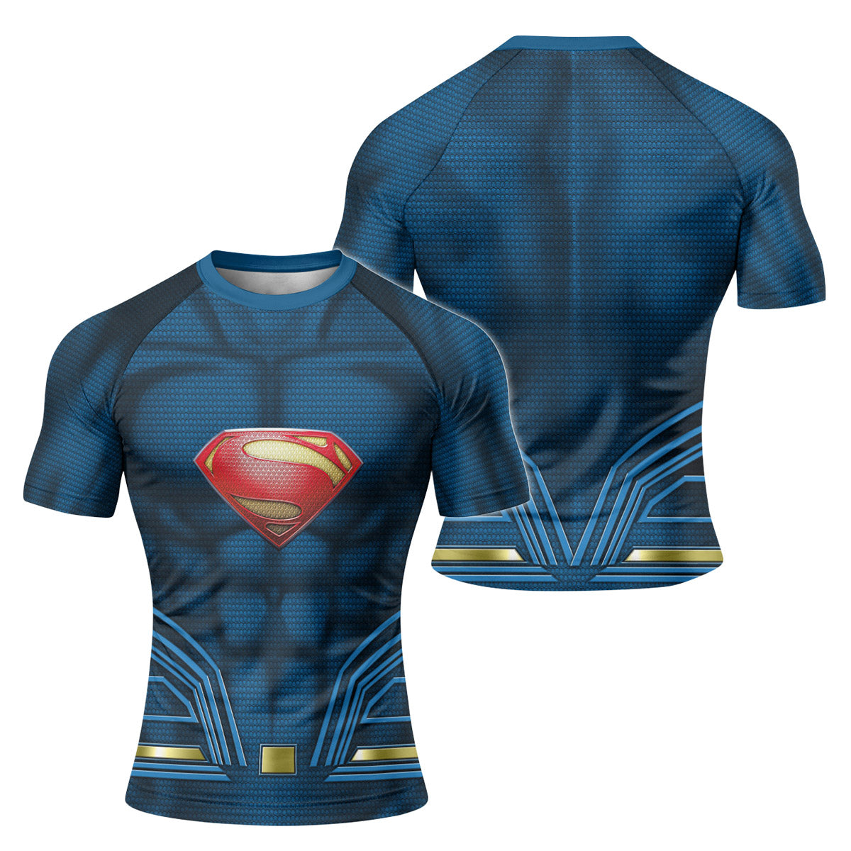 Super Man Blue Rash Guard