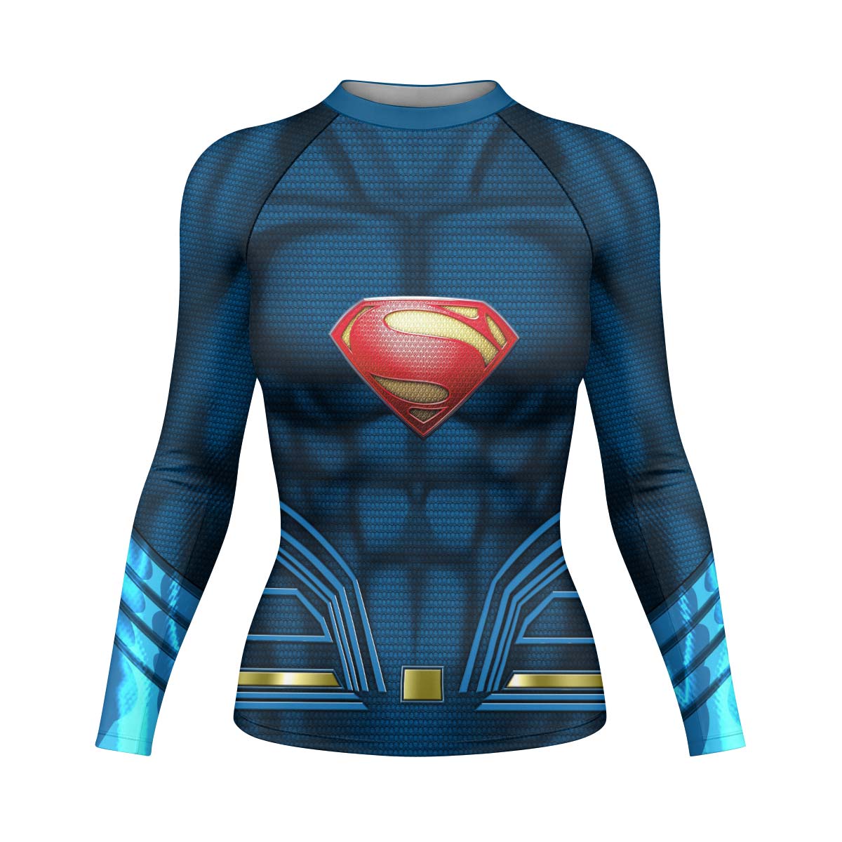 Super Man Blue Rash Guard