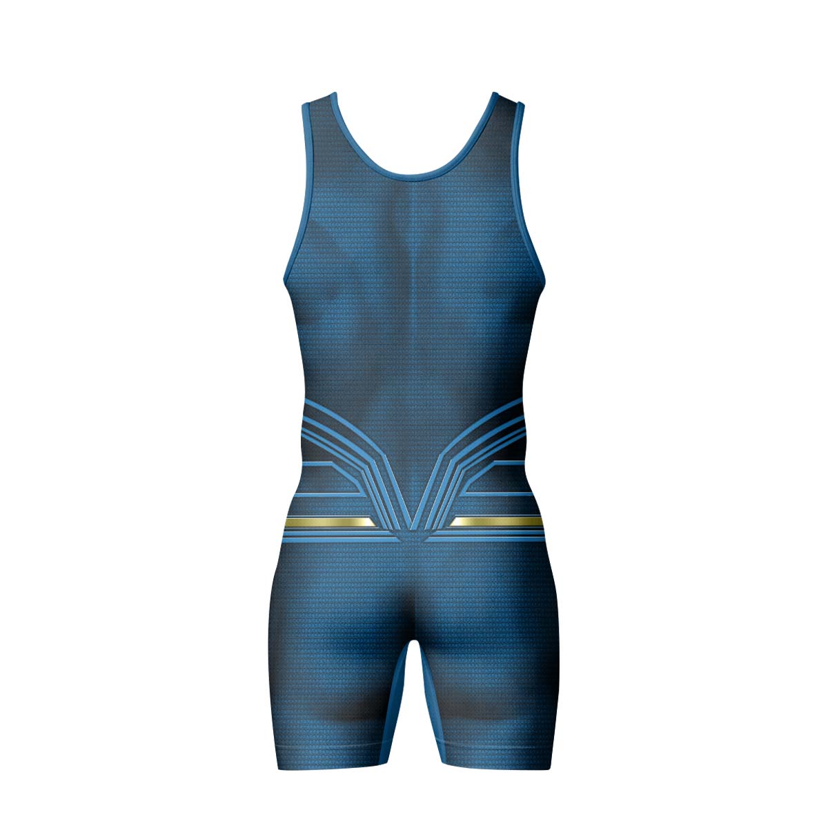 Super Man Blue Wrestling Singlet