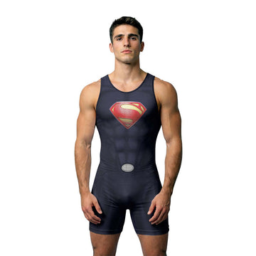 Super Man Wrestling Singlet