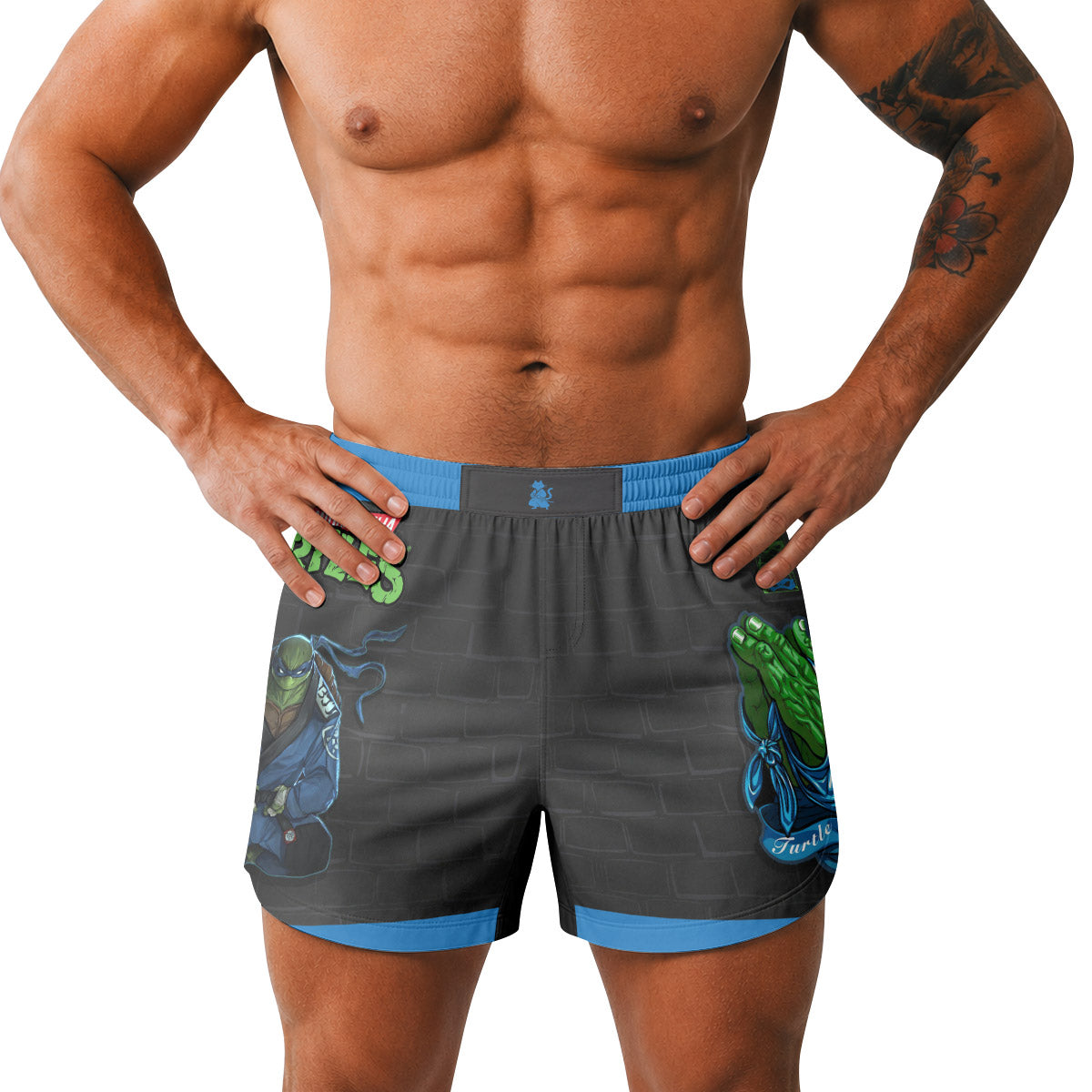 Teen Mutant Ninja Turtle Leonardo Grappling Shorts