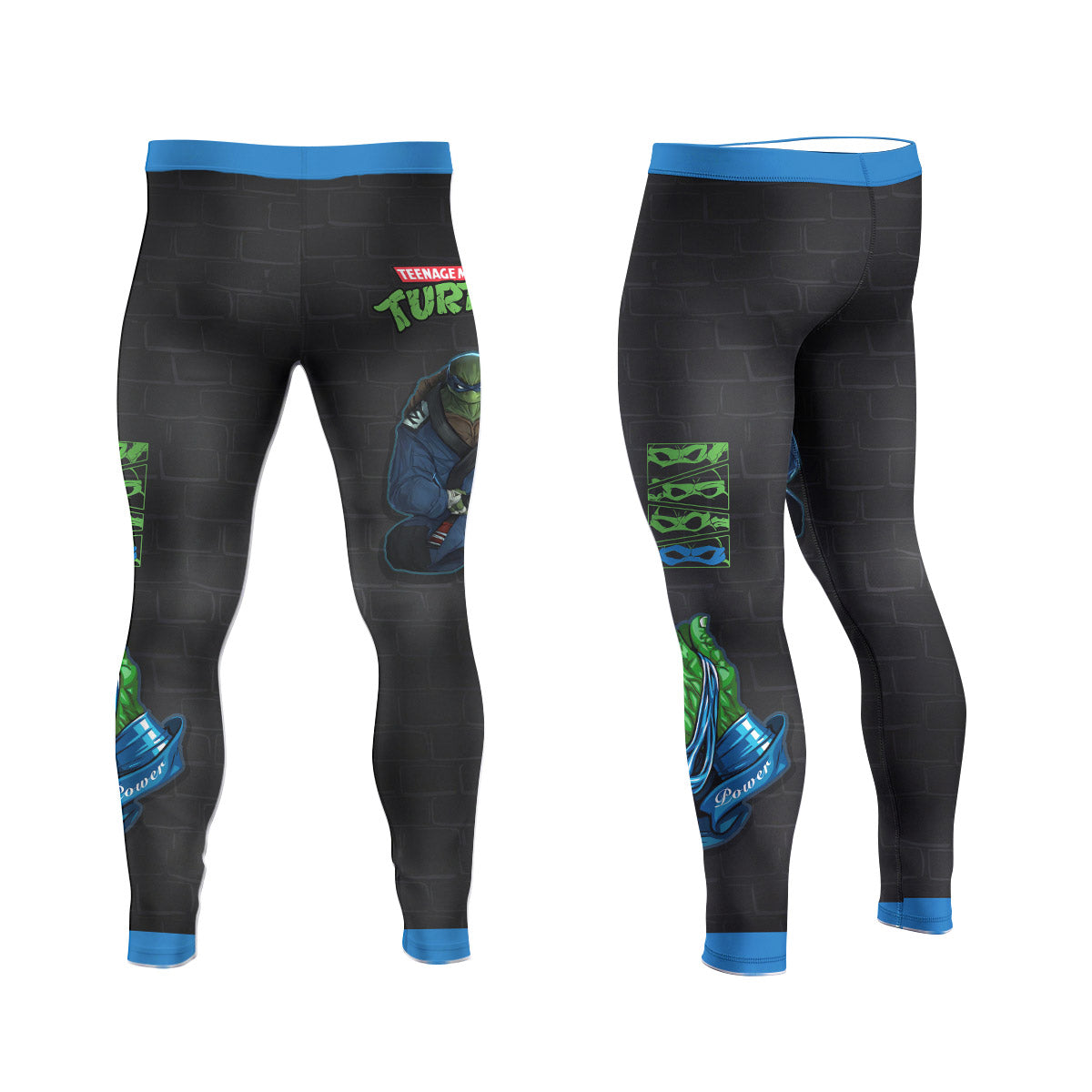  Teen Mutant Ninja Turtle Leonardo Men's Compression Leggings